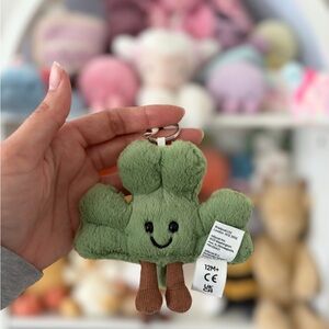 Jellycat Amuseables Siofra Shamrock Bag Charm - Authentic & BNWT